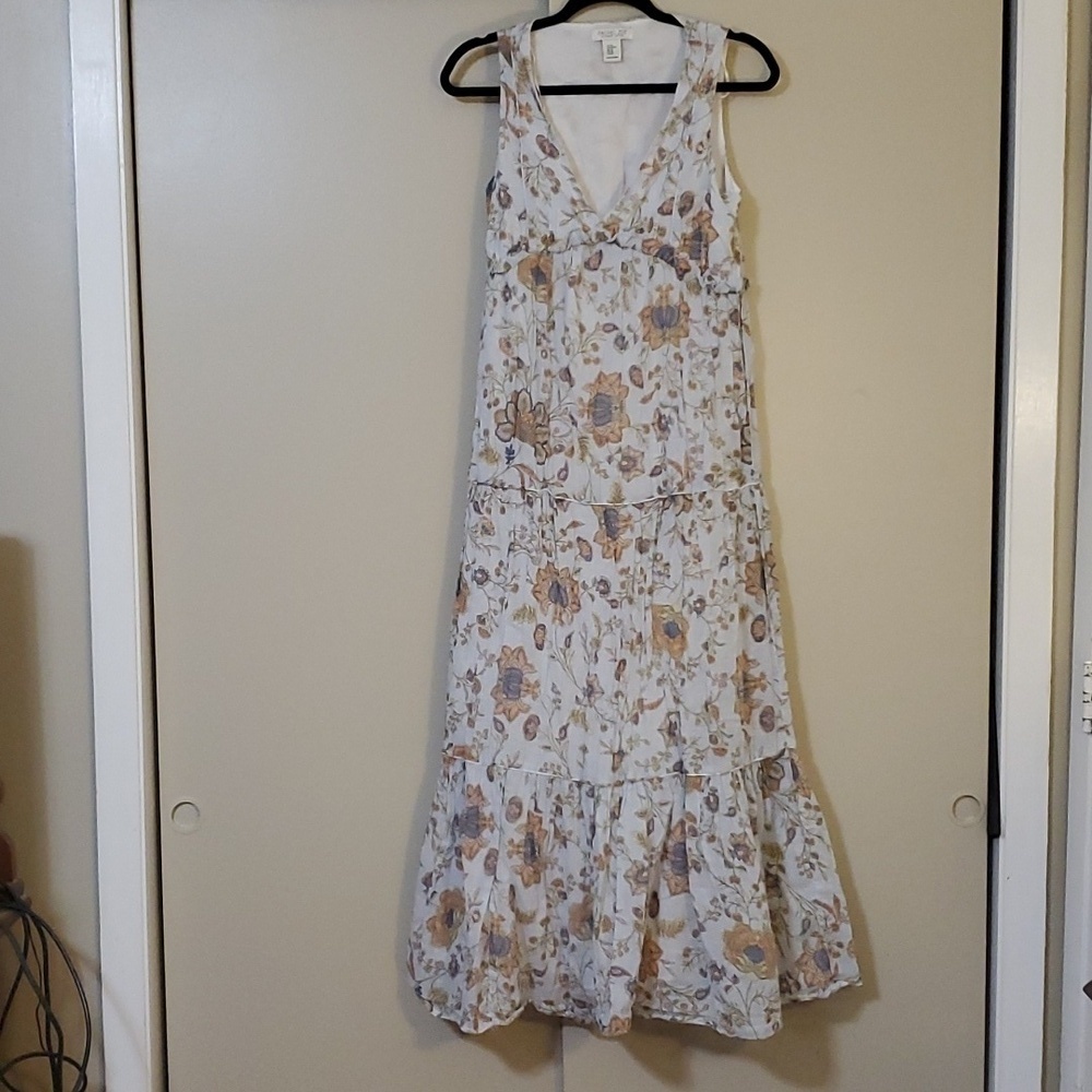 Rachel Zoe Bohemian Tiered Sleevess Ruffled Dress Sixe XS